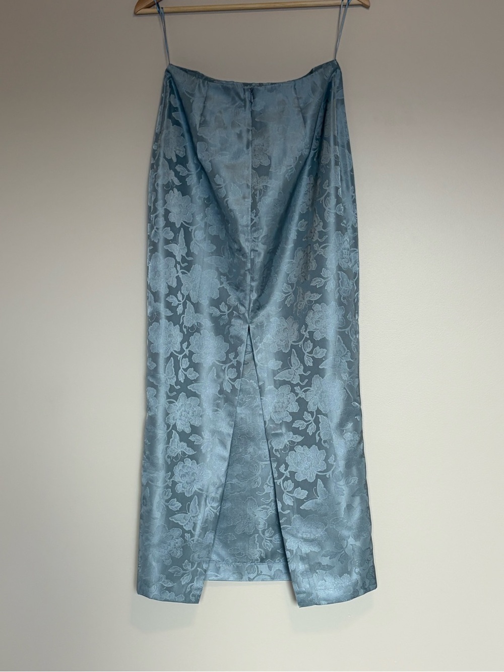 NEW Reformation Nima Two Piece Skirt Set in Blue Cornflower Jacquard | US 4 UK 8 - Picture 10 of 15